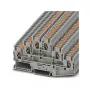 Phoenix Contact PT 2,5-3L trīslīmeņu spraudkontakta spaile, 2.5 mm², 24 A, 500 V, pelēka