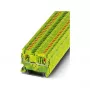 Phoenix Contact PT 2,5-PE Aizsargzemējuma spaiļu bloks, Push-in, 2,5 mm², zaļi-dzeltens