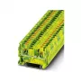 Phoenix Contact PT 4-PE aizsargvada spaiļu bloks, push-in, 4 mm², zaļi dzeltens