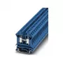 Phoenix Contact UK 6 N BU Caurlaides spaiļu bloks, skrūvju savienojums, 6 mm², 800 V, 41 A, zils