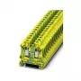 Phoenix Contact UT 6-PE Aizsargvada spaiļu bloks, skrūvju savienojums, zaļi dzeltens, 10 mm²