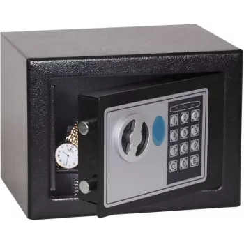 Phoenix Safe SS0721E Kompakts Mājas un Biroja Seifs Pret Ielaušanos ar Elektronisko Tastatūru, Tumši Pelēks