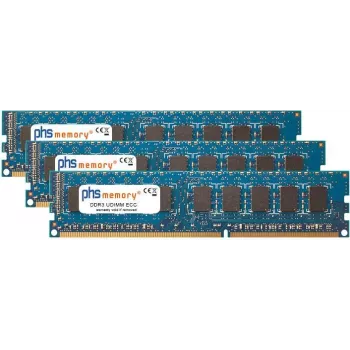 PHS-memory 24GB (3x8GB) DDR3 UDIMM ECC 1333MHz PC3-10600E atmiņas komplekts Tyan S7018 SP580194