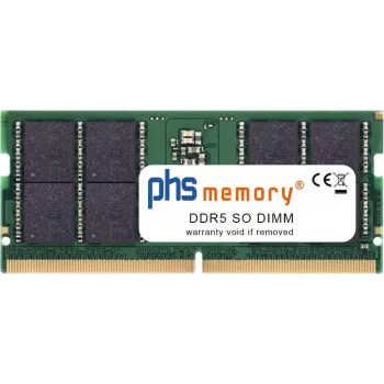 PHS-memory 32GB DDR5 SO-DIMM 5600MHz PC5-44800S Non-ECC Unbuffered atmiņas modulis Kontron Mini-ITX K4031-H (SP622402)