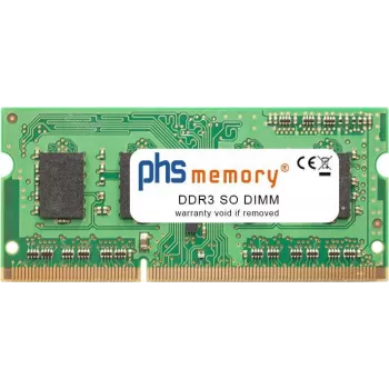 PHS-memory 4GB DDR3L 1600MHz SO-DIMM atmiņas modulis, balstīts uz Samsung M471B5173EB0-YK0 SP157520