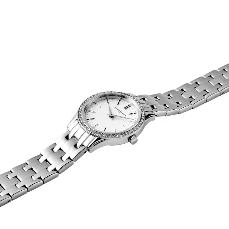 Pierre Cardin CF.0601.SJ sieviešu kvarca pulkstenis – 30 mm nerūsējošais tērauds, sudraba ciparnīca