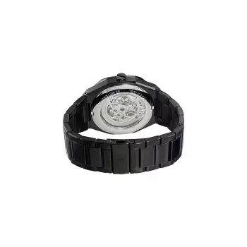 Pierre Cardin Vīriešu Kvarca Analogais Pulkstenis CF.1002.MB 42mm Melns Nerūsējošais Tērauds Milānas Siets