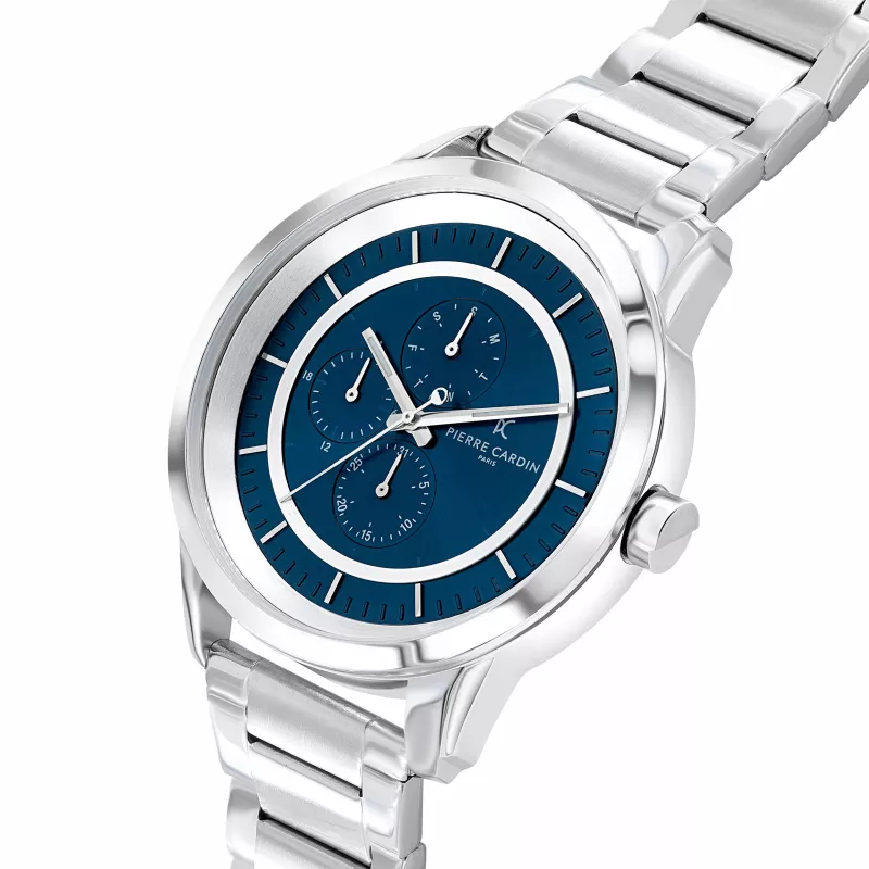 Pierre Cardin Vīriešu Pulkstenis CCP.5013 45mm Nerūsējošais Tērauds Kvarca Analogais