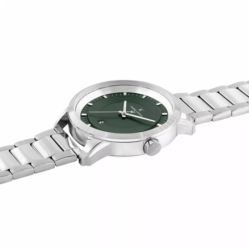 Pierre Cardin vīriešu pulkstenis CCP.5028 (45mm) nerūsējošā tērauda korpuss, melns ciparnīca, ādas siksniņa