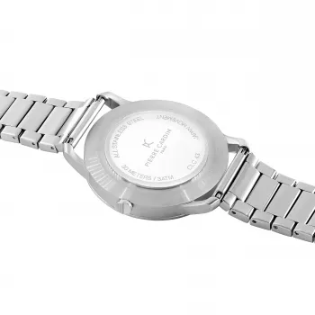 Pierre Cardin Vīriešu Pulkstenis CLC.6001 43mm Nerūsējošais Tērauds Kvarca Analogais Melns Ciparnīca Ādas Siksniņa