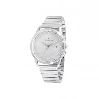 Pierre Cardin Vīriešu Pulkstenis CLC.6001 43mm Nerūsējošais Tērauds Kvarca Analogais Melns Ciparnīca Ādas Siksniņa