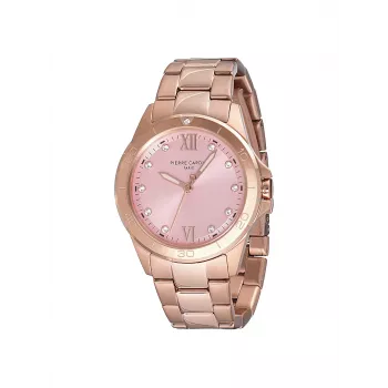 Pierre Cardin Sieviešu CF.1009.MR.1 Kvarca analogais pulkstenis 34mm Rožu zelts Nerūsējošais tērauds