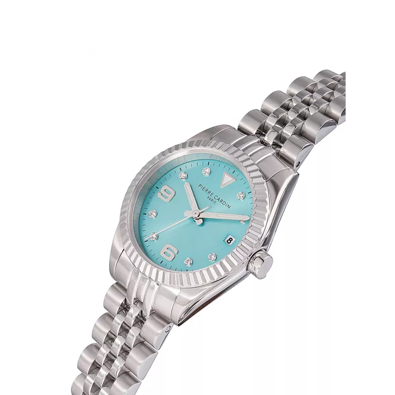 Pierre Cardin Sieviešu CF.1012.MS.1 Analogais kvarca pulkstenis 28mm Sudraba nerūsējošais tērauds
