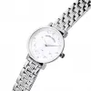 Pierre Cardin Sieviešu kvarca analogais pulkstenis CCM.0550 32mm nerūsējošā tērauda korpuss, sudraba ciparnīca, melna ādas siksniņa