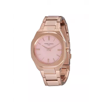 Pierre Cardin sieviešu kvarca analogais pulkstenis CF.1008.MR 32mm rozā zelta toņa nerūsējošā tērauda siets