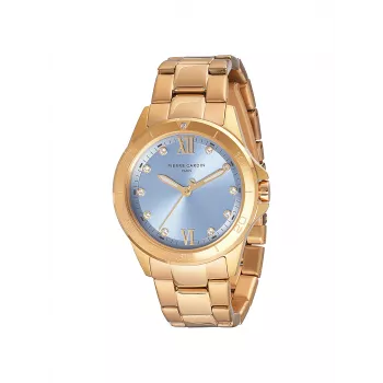 Pierre Cardin sieviešu kvarca analogais pulkstenis CF.1009.MG.2 - 34mm nerūsējošā tērauda sieta zelta tonis