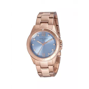 Pierre Cardin Sieviešu kvarca analogais pulkstenis CF.1009.MR.2 34mm rozā zelta nerūsējošā tērauda sieta aproce