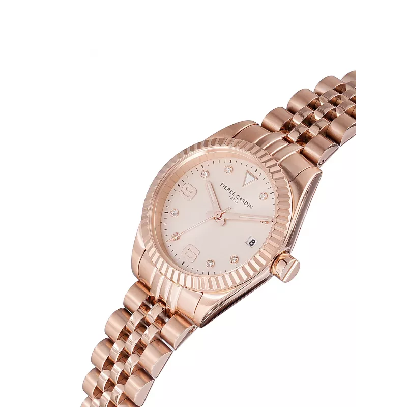 Pierre Cardin Sieviešu kvarca analogais pulkstenis CF.1012.MR 28mm Rožu zelts Nerūsējošais tērauds