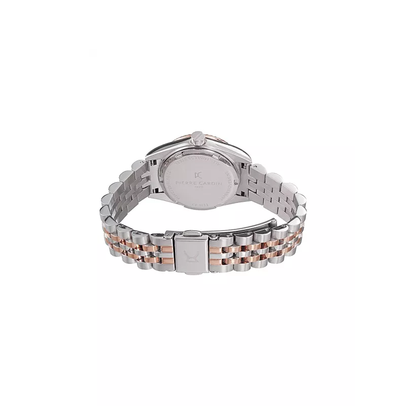 Pierre Cardin Sieviešu kvarca analogais pulkstenis CF.1012.MU.2 - 28mm Rožu zelta nerūsējošā tērauda sieta aproce