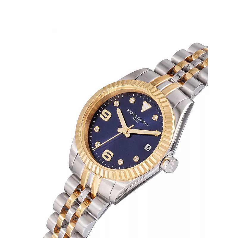 Pierre Cardin Sieviešu kvarca analogais pulkstenis CF.1012.MU.3 - 28mm Sudraba nerūsējošā tērauda sieta