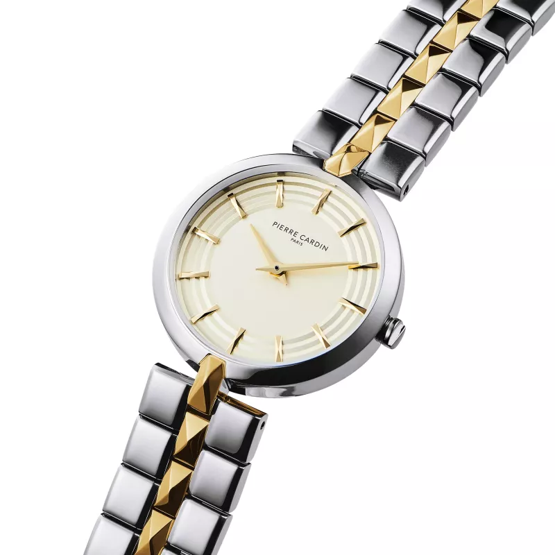 Pierre Cardin Sieviešu kvarca pulkstenis CF.0707.SU.G 32mm Sudraba nerūsējošā tērauda Milānas aproce