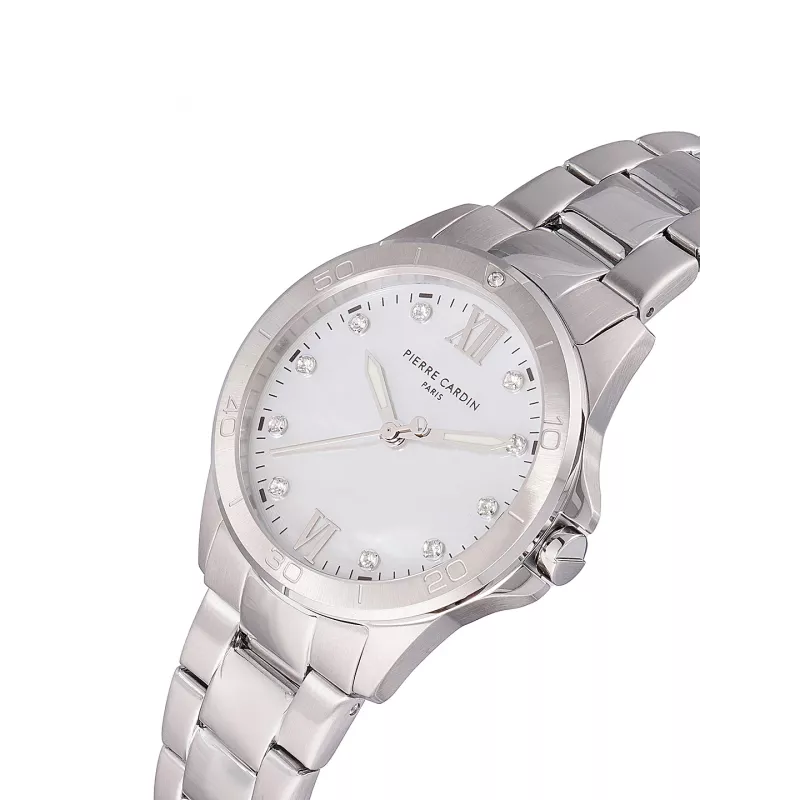 Pierre Cardin Sieviešu pulkstenis CF.1009.MS 34mm Sudraba Nerūsējošais tērauds Kvarca analogs