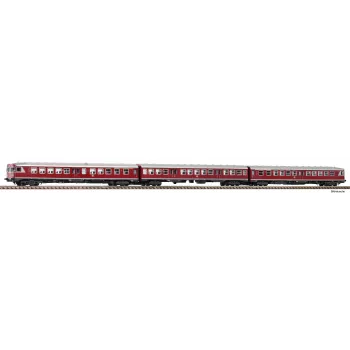 PIKO 40264 N mēroga VT 24 klases dīzeļa motorvagons 3 daļu komplekts DB III laikmets