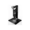 PIXMINDS LEXIP BLACK FLAG RESYNCED TATOO HEADSET STAND - RGB LED, 2-Port USB Hub, 3.5mm Audio, Black