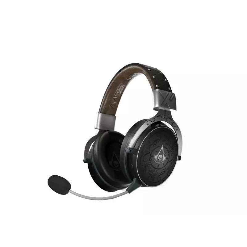 PIXMINDS LEXIP Black Flag Resynced Tatoo bezvadu spēļu austiņas (2.4GHz / Bluetooth 5.0, 50mm draiveri, 25h akumulators)