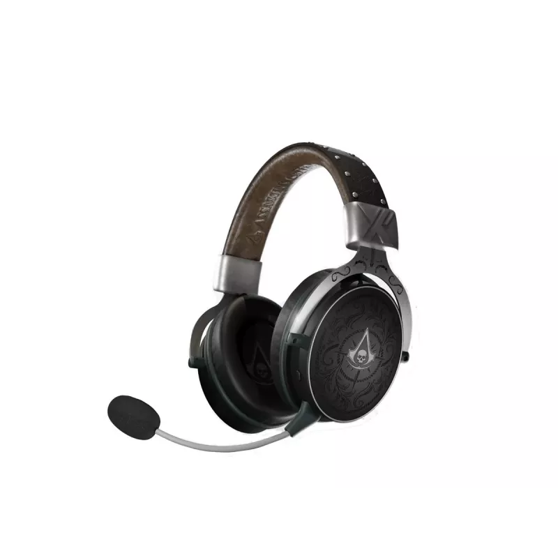 PIXMINDS LEXIP Black Flag Resynced Tatoo bezvadu spēļu austiņas (2.4GHz / Bluetooth 5.0, 50mm draiveri, 25h akumulators)