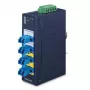 PLANET IFB-244-SLC industriālais 2 kanālu seriālais uz optiskās šķiedras multivides pārveidotājs (ST, daudzmodu, zils)