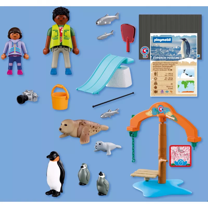 PLAYMOBIL 72073 Animals & Friends Zoo Ice Expedition Playset
