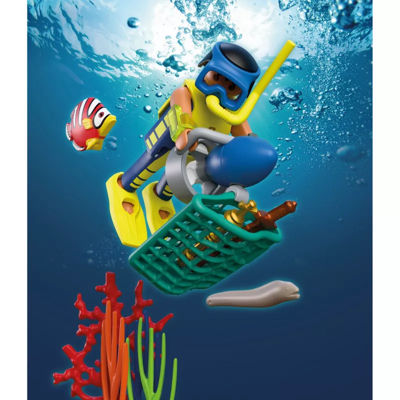 PLAYMOBIL 72078 City Action Police Diver with Treasure