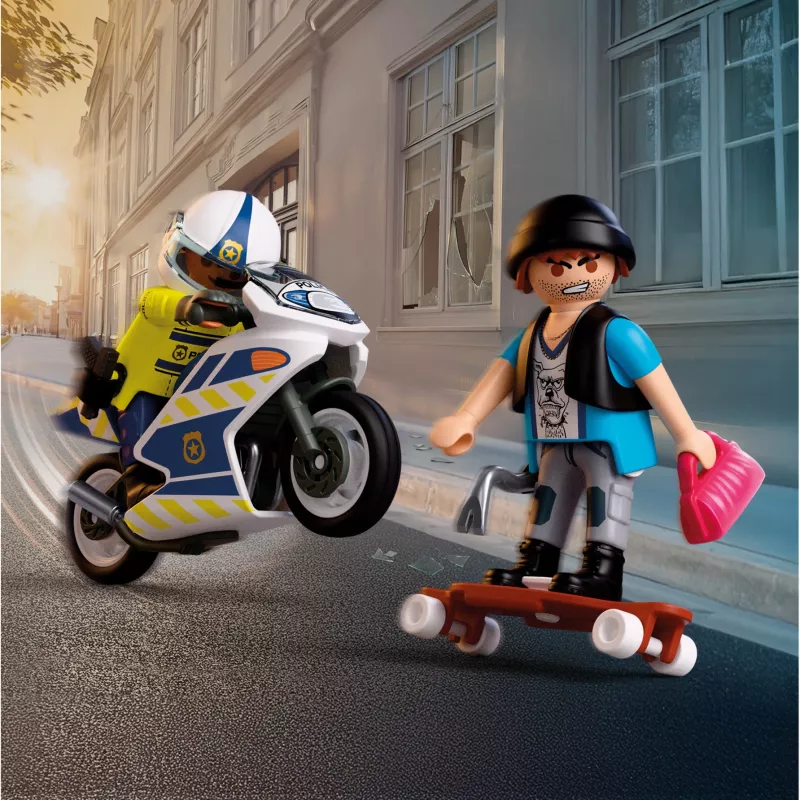 PLAYMOBIL 72079 City Action Police Motorcycle Chase