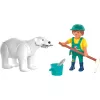 Playmobil 72090 Animals & Friends Zoo: Polārlācis un zoodārza darbinieks