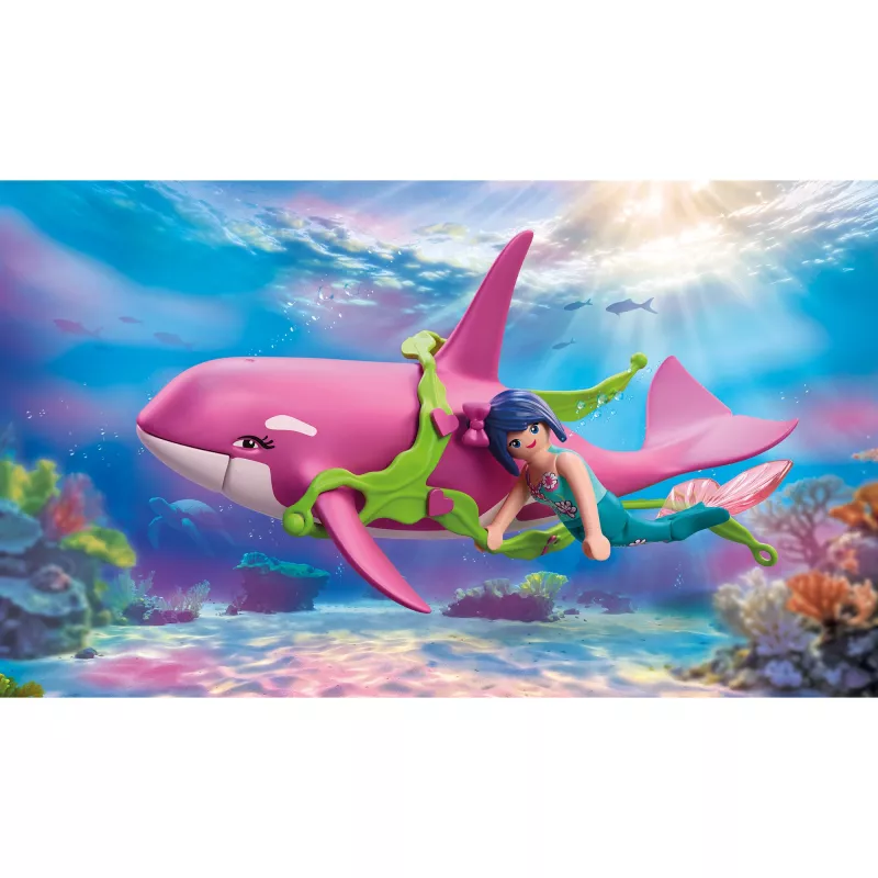 Playmobil 72106 Fantasy & Magic Orca with Mermaid