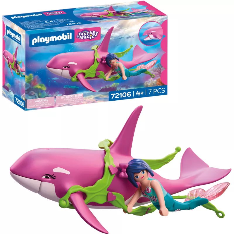 Playmobil 72106 Fantasy & Magic Orca with Mermaid