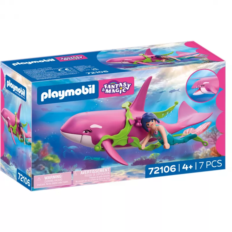 Playmobil 72106 Fantasy & Magic Orca with Mermaid