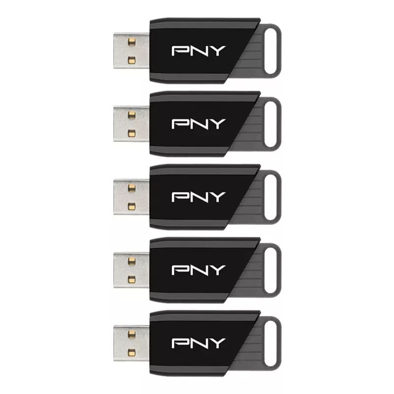 PNY Attaché X USB zibatmiņa 64 GB USB 3.2 Gen 1 Multipack of 5 (P-FD64GX5ATTX-EF)