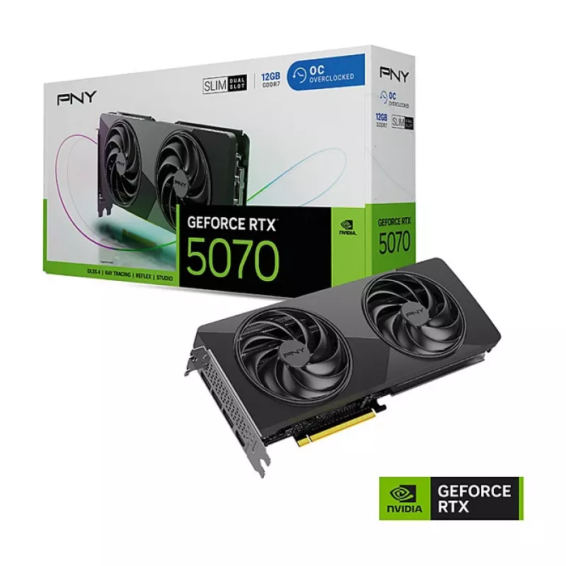 PNY GeForce RTX 5070 Slim OC 12GB GDDR7 Graphics Card
