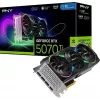 PNY GeForce RTX 5070 Ti EPIC-X RGB 16GB grafikas karte, trīs ventilatori, 3x DisplayPort un HDMI