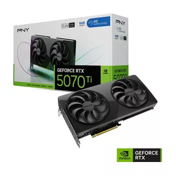 PNY GeForce RTX 5070 Ti Slim OC 16GB GDDR7 PCIe 5.0 grafiskā karte
