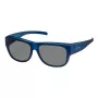 Polaroid Ancillaries PLD9003SM3Q Unisex Saulesbrilles - Melns Rāmis, Pelēka Polarizēta Lēca
