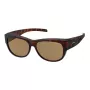 Polaroid Ancillaries PLD9004SMQU Unisex Saulesbrilles - Havana/Bruņurupucis - Brūnas Polarizētas Lēcas - UV400 Aizsardzība