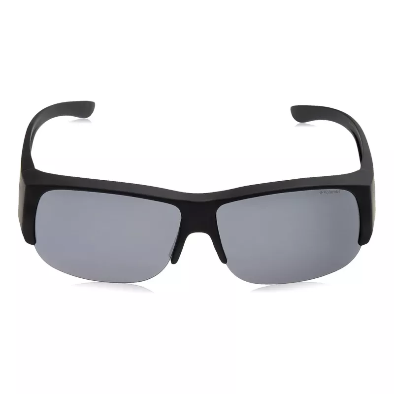 Polaroid Ancillaries PLD9007SDL5 Unisex Saulesbrilles - Melns Rāmis, Pelēkas Polarizētas Lēcas