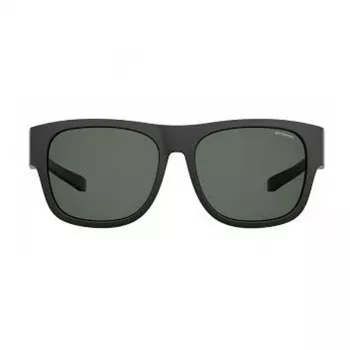 POLAROID ANCILLARIES PLD9010S003 Unisex taisnstūra saulesbrilles - Melna/Pelēka - Polarizētas UV400