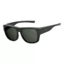 POLAROID ANCILLARIES PLD9010S003 Unisex taisnstūra saulesbrilles - Melna/Pelēka - Polarizētas UV400