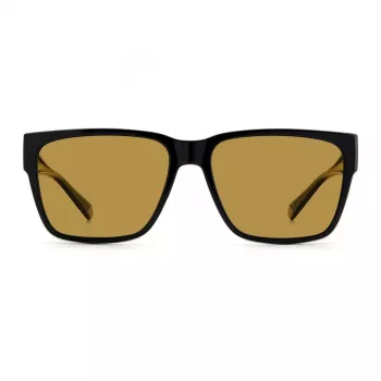Polaroid Ancillaries PLD9018S807 Unisex Square Saulesbrilles - Havana Rāmis, Brūna Polarizēta Lēca