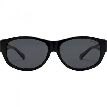Polaroid Ancillaries PLD9020S08A Unisex Bērnu Saulesbrilles - Melns Rāmis, Pelēkas Polarizētas Lēcas