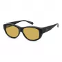 Polaroid Ancillaries PLD9020S71C Unisex Saulesbrilles - Melns Rāmis, Pelēkas Polarizētas Lēcas